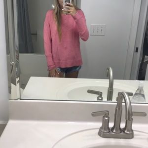 J Crew XXS pink crewneck sweater